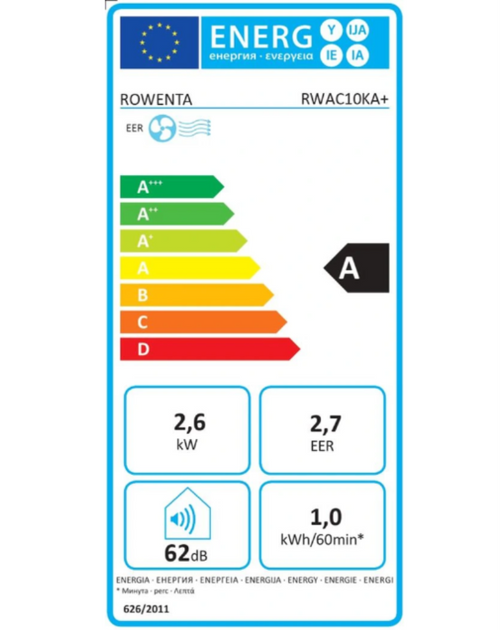 Climatiseur mobile Rowenta RWAC10KA+