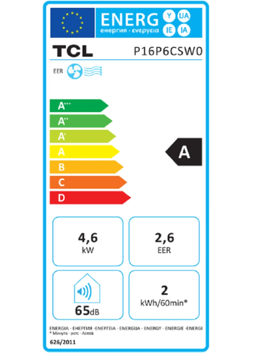 Climatiseur mobile TCL P16P6CSW0