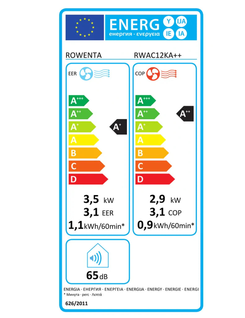 Climatiseur Mobile Réversible Rowenta RWAC12KA++